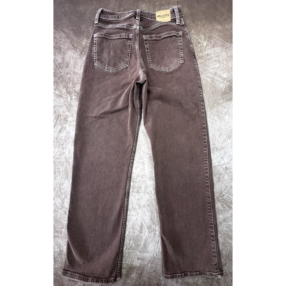 Women's Hollister Ultra High-Rise Dad Jean Vintage Stretch RN75654 Brown Size 3S - Picture 8 of 9